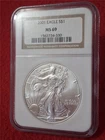 2001 American S$1 Silver Eagle Dollar ASE NGC MS 69                  #MF-1894