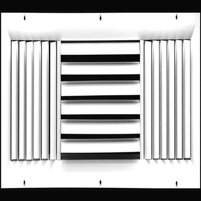 Hvac Premium Aluminum Curved Blade Adjustable Air Supply Hvac Diffuser - Full