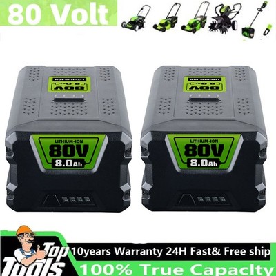 80V 8.0Ah 5.0AH Battery For Greenworks Lithium 80Volt GBA80200 BAB726 Pro BAB728