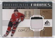 2011-12 SP Game Used Edition Authentic Fabrics /35 Corey Perry #AF-PE Patch