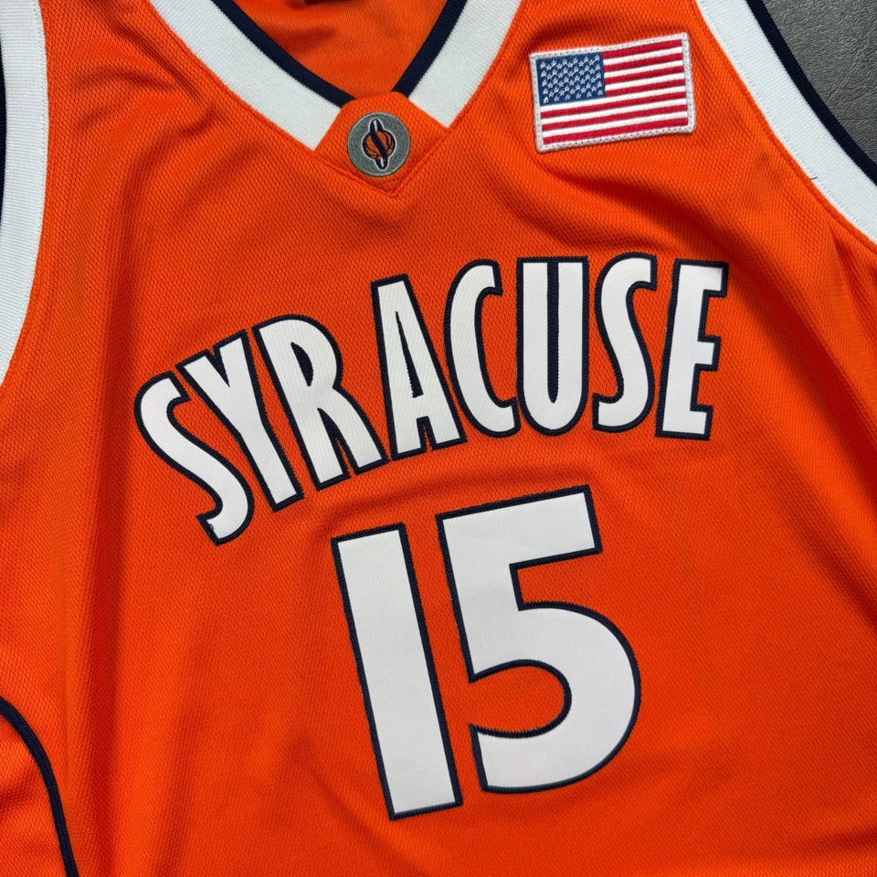 100% Authentic Carmelo Anthony Mitchell Ness 02 03 Syracuse Jersey Size 44 L - Image 3 of 4