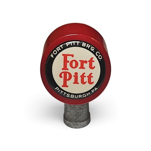 Fort Pitt Brewing Pittsburgh Pa EARLY Round Red Ball Beer Tap