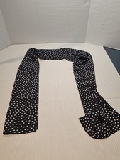 Vintage Scarf, Head Wrap, Polkadot, Nylon