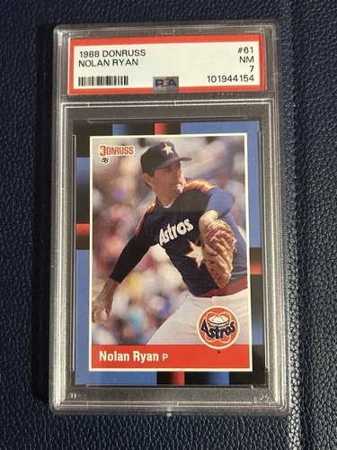 1988 Donruss #61 Nolan Ryan - PSA 7