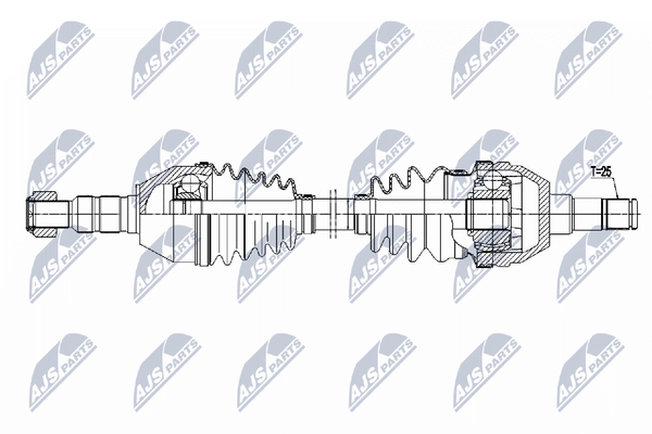 Antriebswelle NTY NPW-PL-169 FüR Opel Insignia G09 Sports Tourer-image