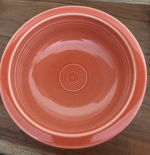 Fiesta Persimmon Orange 8-1/4” Large 1 Qt Veggie Round Serving Bowl Fiestaware