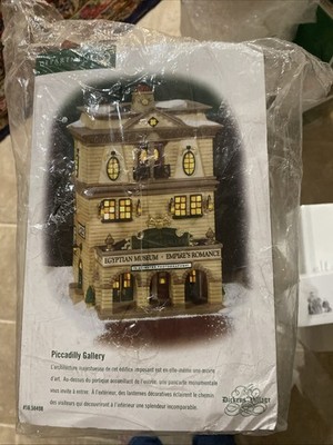 dept 56 Egyptian Museum picadilly gallery dickens village Rare Mint In Box