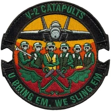 USN CVN-77 GEORGE HW BUSH V-2 CATAPULTS PATCH