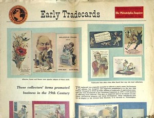1960 Philadelphia Inquirer Rotogravure Section Early Trade Cards & Comics