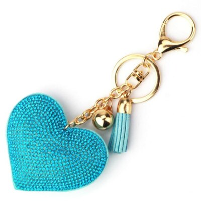 Portachiavi A Cuore TrustBlai Con Strass Cristallo - Portachiavi Auto In Pelle E Metallo, Regalo Per Donna Con Cacciavite Incluso - 2