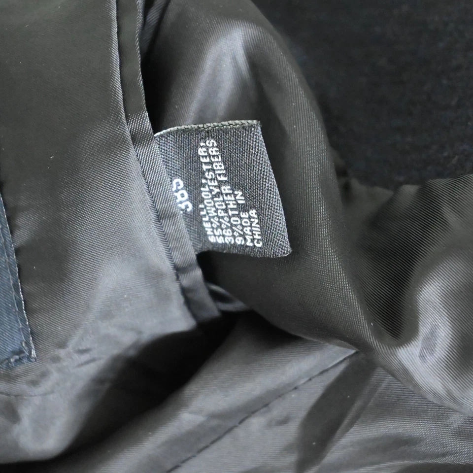 Gabardina Nautica 38S pequeña azul marino lana franela cuadros glenn palanca para hombre Foto 4 de 4