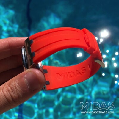 Red 42mm Royal Oak Offshore & Diver  Rubber Watch Strap Audemars Piguet