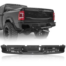 Heavy Duty Steel Rear Bumper W Spot Light For 2019-2024 Dodge Ram 2500 3500