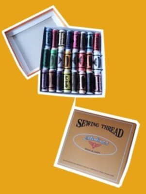 24 verschiedene Farben Polyester starke Nähgarn Spule Set für Nähen Kunst UK