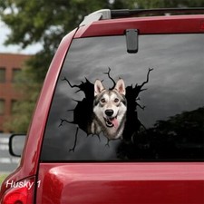 Large-sized Car Decals - Husky - 2 Choices