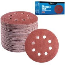 S SATC 72PCS  Sanding Discs – 8-Hole, 40–320 Grit for Orbital Sanders
