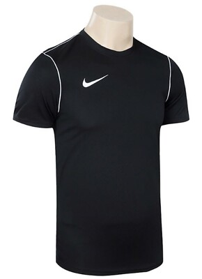 Nike Men Dri-Fit PARK 20 S/S Tee Shirts Training Black Shirt