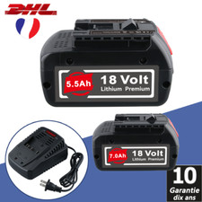 fr batterie 18V pour Bosch professionnel GBA GSR GSB BAT618 BAT609 BAT620 7,0 Ah
