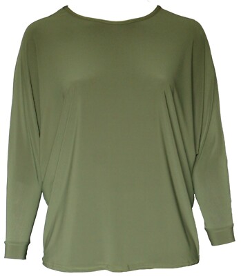 Green Angel Sleeve Fitted Sleeve Loose Fit Top One Size To Fit Up To Size 22