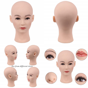 Us 21 54 Mannequin Head With Hair Wig Dummy Makeup And Hair Doll Head Professional Hair Styling Head Training Mannequin For Hairdressers In