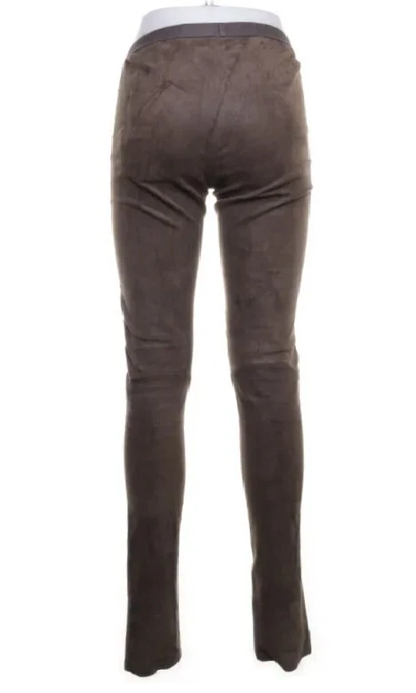 Pantalón Legging Pantalón Rick Owens RP15F1320LS Esfinge Polvo Oscuro Gamuza i40 Us6 S Foto 2 de 4