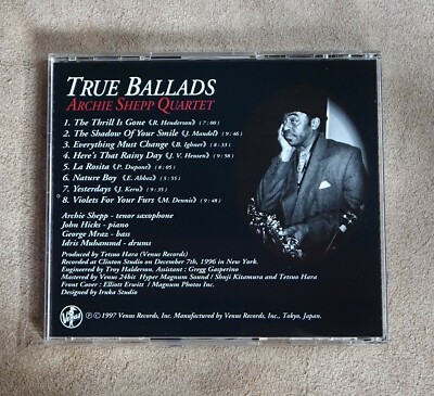 LP Archie Shepp True Ballads (GOLD CD) Archie Shepp Quartet 『True