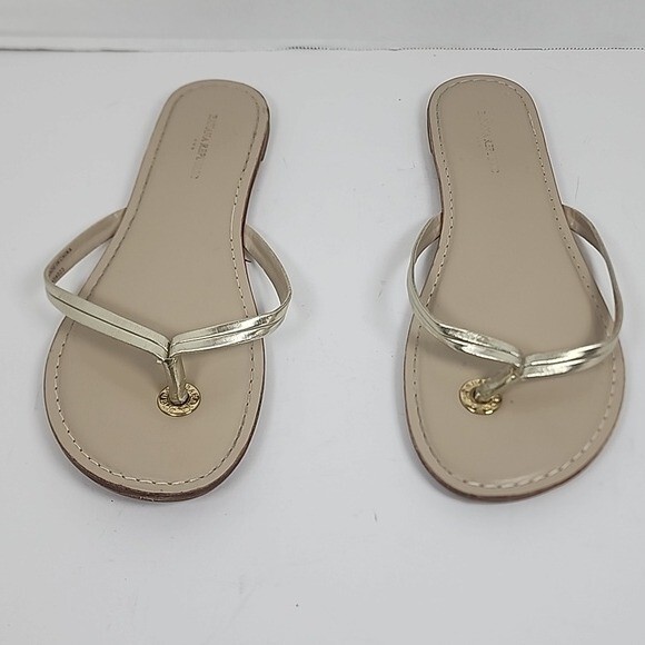 PANTOFOLA D’ORO Sandali ciabatte infradito piatti infradito donna Banana Republic oro taglia 9