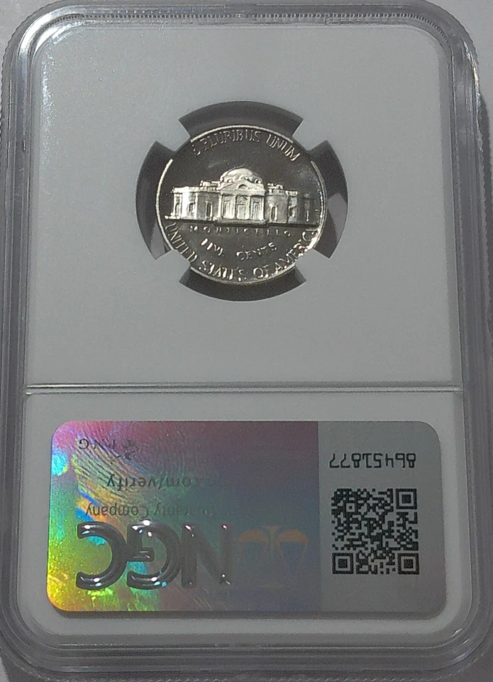 1969 S NGC PF67 Cameo Proof Jefferson Nickel 5c Clad Bright White Coin White Lbl - Image 2 of 3