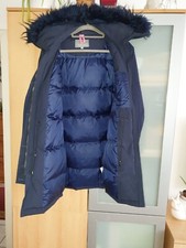 Marie Lund-Alexa warmen Daunen Wintermantel Parka Jacke Wasserdicht, Gr.S Blau