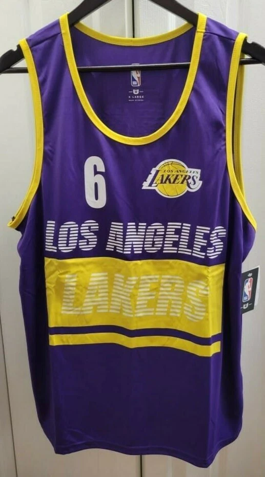 Men's Los Angeles Lakers LeBron James Jordan Brand Purple