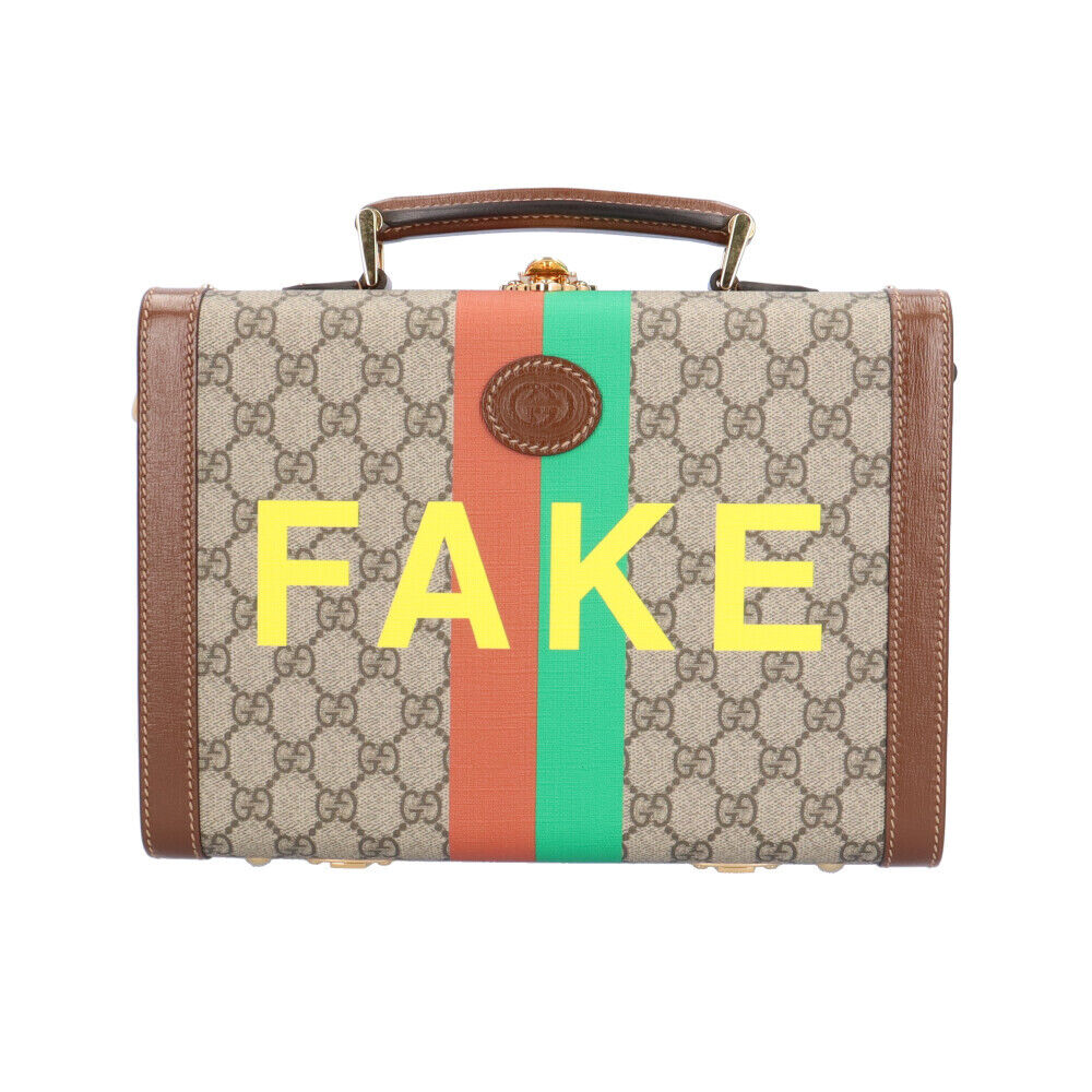 Gucci Knot Print Beauty Case Handbag GG Supreme Canvas Gucci Knot Print Beauty Case Handbag GG Supreme Canvas