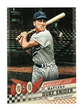 Duke Snider Insert 2020 Topps Decades' Best #DB13 Baseball Card