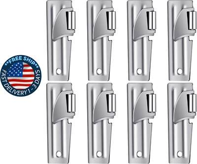 Abrelatas de acero inoxidable para camping, para supervivencia (8 piezas)