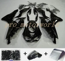  Gloss Black Injection Fairing Kit w/Bolts For Kawasaki Ninja ZX6R 2024 2025 636