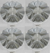 4 Cap Deal Lexani Ice Chrome Ice-3rwd Cap-uj-l160 Wheel Rim Center Caps