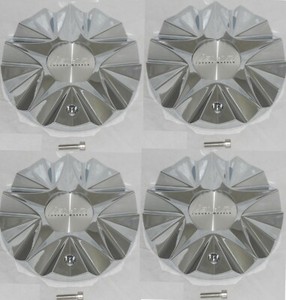 4 CAP DEAL LEXANI ICE CHROME ICE3RWD CAPUJL160 WHEEL RIM CENTER CAPS G2U