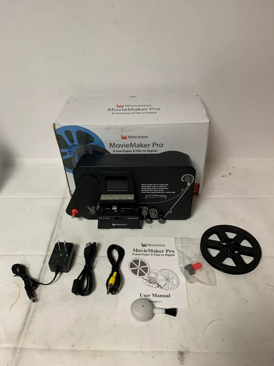 Wolverine Data MovieMaker PRO 8mm and Super 8 Converter - Up to 9Reels-  1080p-B