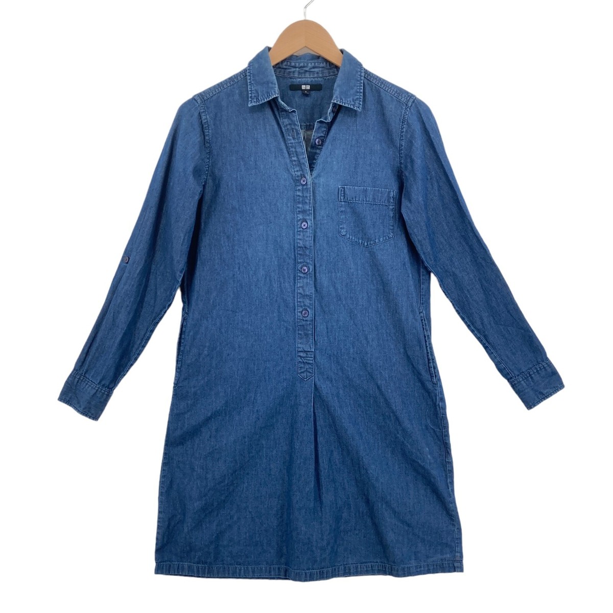 white christmas dresses Everlane Denim Shirtdress in Indigo, Size XXS