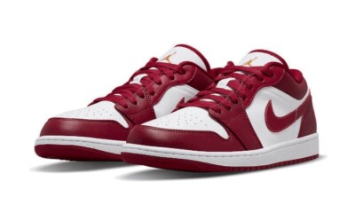 Nike Air Jordan 1 Low Cardinal Red Rot Noble Red Neu Inkl Box |  553558-607