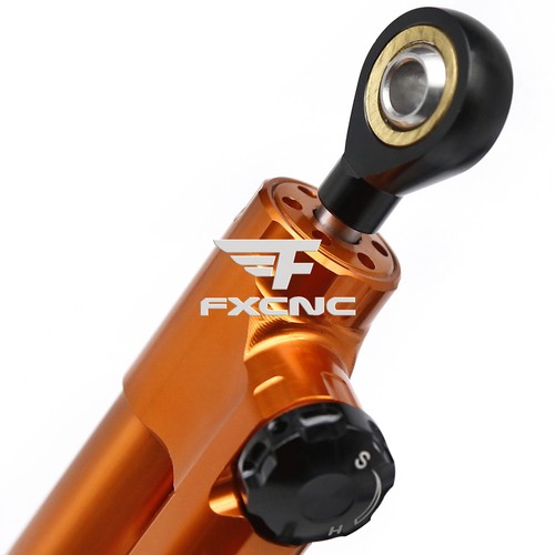 CNC Steering Damper Stabilizer Bracket Kit Mount For MT-03 2020-23 Black+Orange - Picture 18 of 22