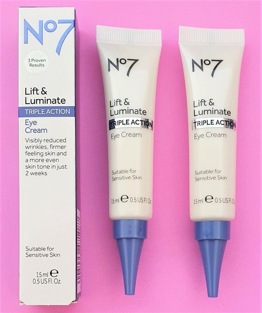 BOOTS NO 7 LIFT & LUMINATE TRIPLE ACTION DAY NIGHT EYE CREAM SERUM POST for sale online eBay