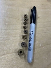 ANTIQUE ASSORTED LOT OF BOSTON GEAR BRASS SPUR PINION GEARS 64 AND 48 PITCH ! !