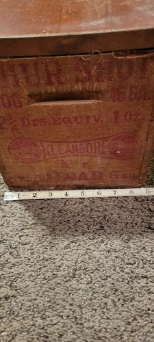 Vintage Remington Sur Shot Waterproof 16 Gauge Shotgun Shell Wooden Ammo Box - Bild 11 von 11