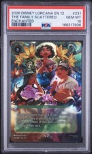 2026 DISNEY LORCANA EN 12-WILDS UNKNOWN ENCHANTED THE FAMILY SCATTERED PSA 10