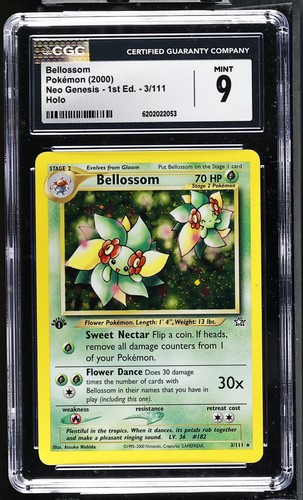 Bellossom (1st Edition) graded CGC 9 for sale on eBay