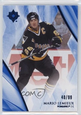 2023-24 Upper Deck Ultimate Collection Legends Blue 40/99 Mario Lemieux HOF 14hk