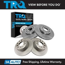 TRQ Front & Rear Brake Rotors Set For 2019-2023 Volkswagen Jetta 2022-2023 Taos
