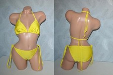 Gelber Triangel Glanz Bikini von BLUE CHIPS Wetlook, Gr. 38 wNeu