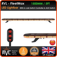 1500mm 5FT LED Recovery Amber Light Bar Flashing Beacon & Switch 12v 24v