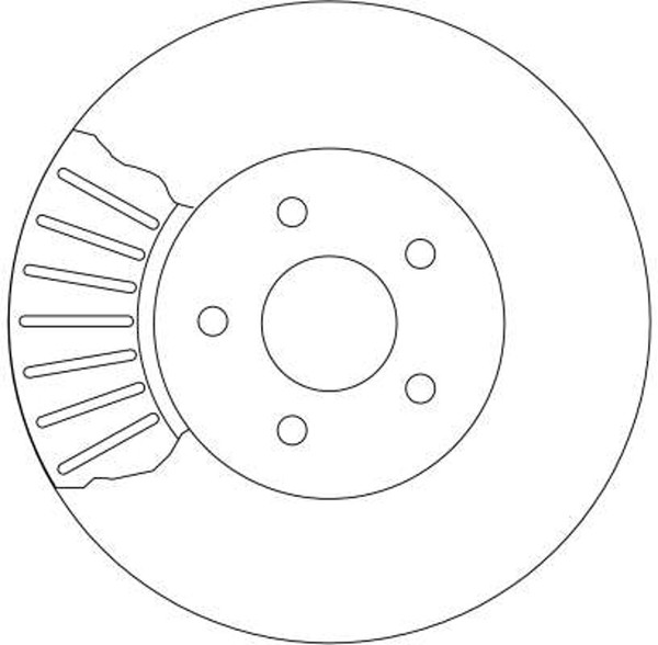 2X Trw Bremsscheibe DF4147 FüR Ford Jaguar Mondeo Type X400 Bwy 3 B4Y Turnier 1-image
